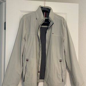 Tommy Hilfiger Light Gray Windbreaker